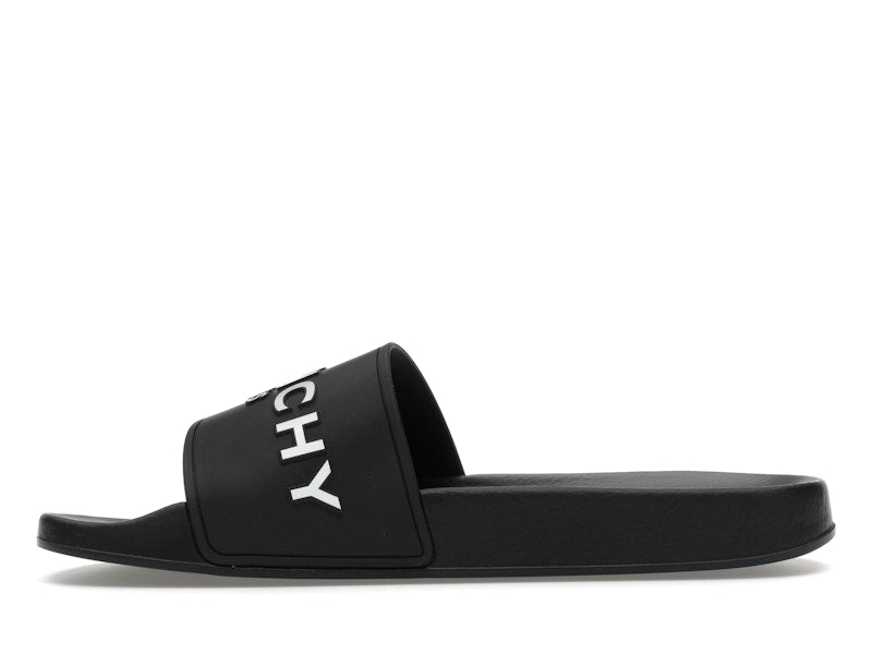 Givenchy Paris Flat Sandals Black White