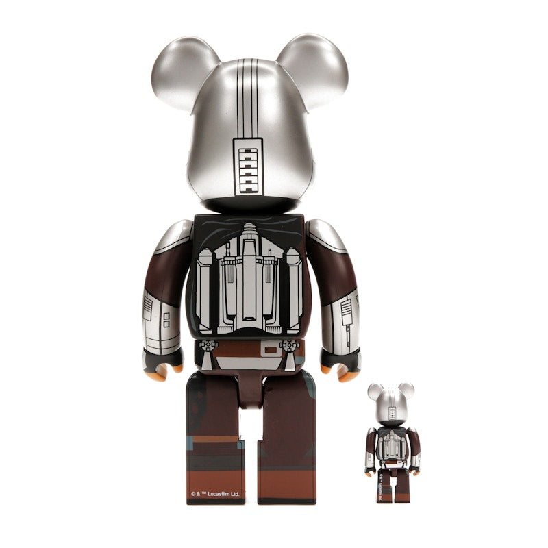 Bearbrick x Star Wars The Mandalorian Beskar Armor 100% & 400% Set