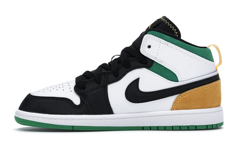 Jordan 1 Mid SE White Laser Orange Lucky Green (PS)