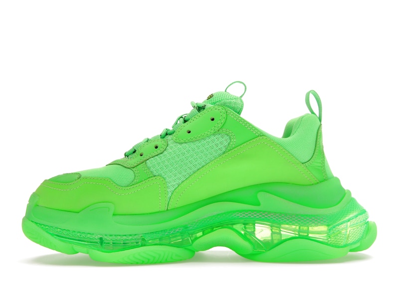 Balenciaga Triple S Neon Green Clear Sole