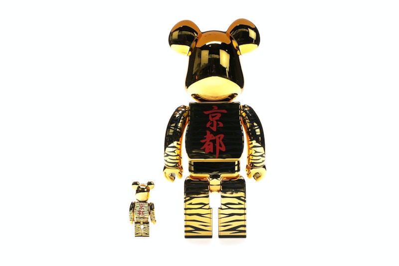 Bearbrick x Tyga x Hajime Sorayama 100% & 400% Set Gold
