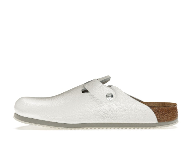 Birkenstock Boston Super Grip Leather White