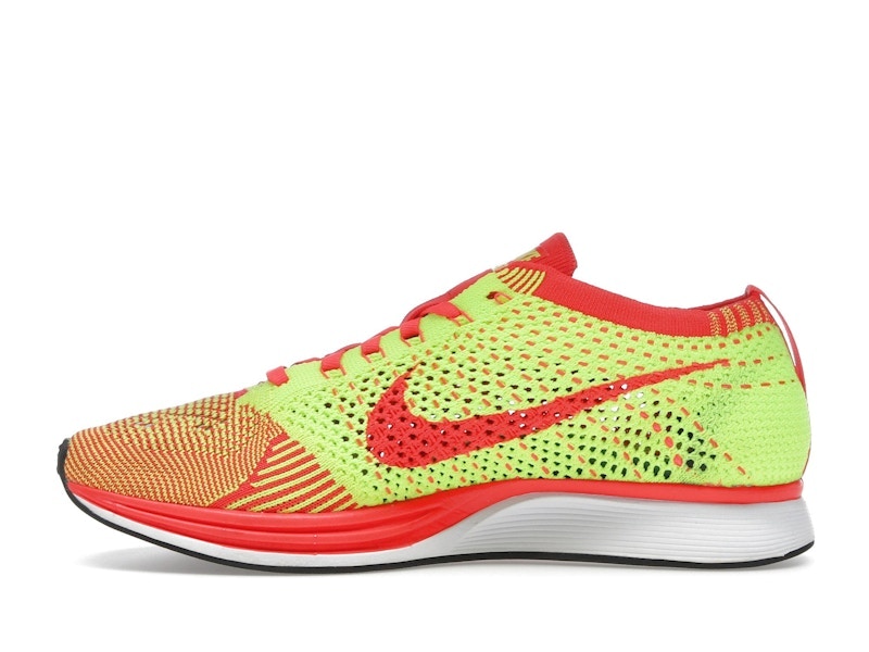 Nike Flyknit Racer Bright Crimson Volt