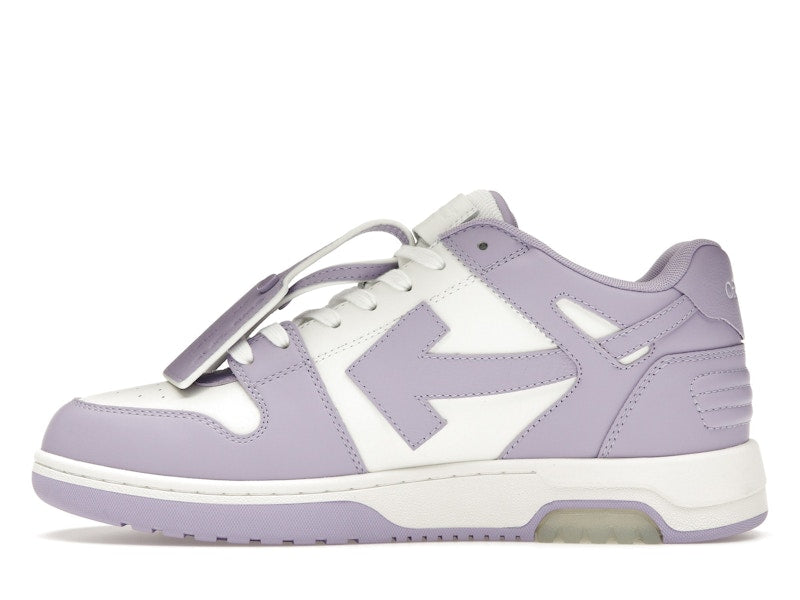 OFF-WHITE Out Of Office Calf Leather White Lilac