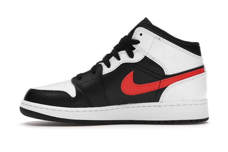 Jordan 1 Mid White Black Chile Red (GS)