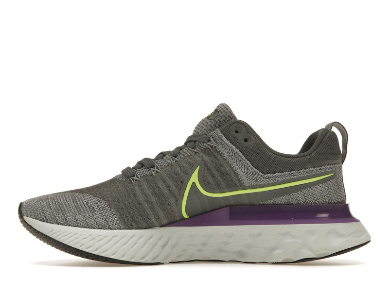 Nike React Infinity Run Flyknit 2 Grey Volt Wild Berry