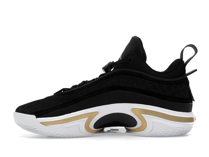 Jordan 36 Low PF Black Gold (White Sole)