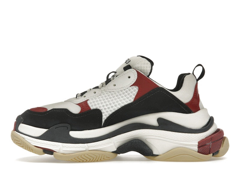 Balenciaga Triple S White Black Crimson