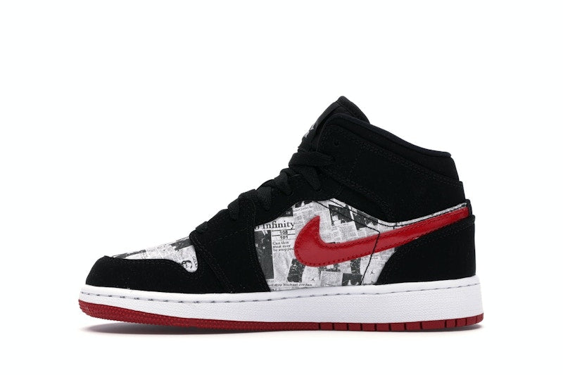 Jordan 1 Mid Newspaper Air Times (GS)
