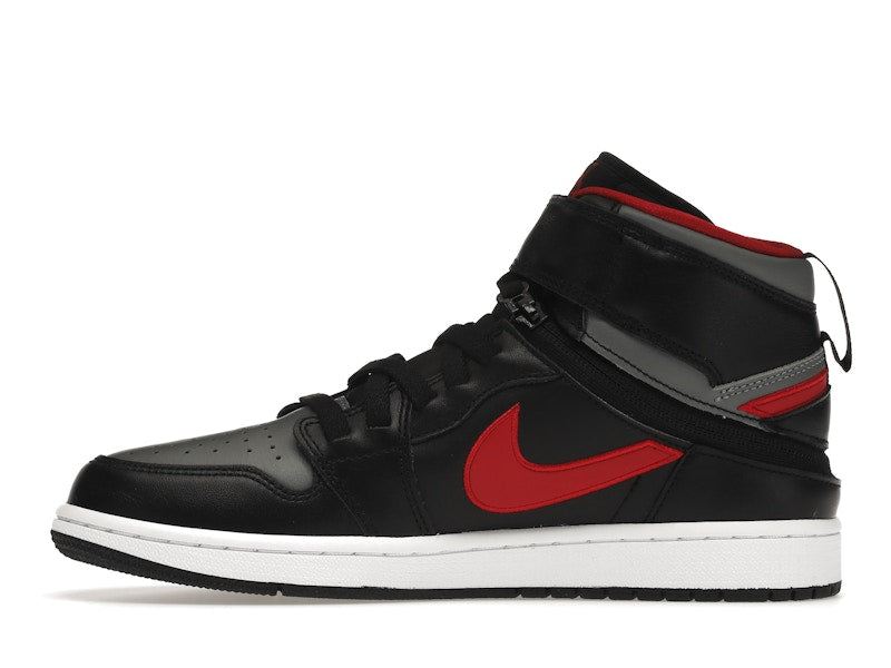 Jordan 1 High FlyEase Black Gym Red Smoke Grey