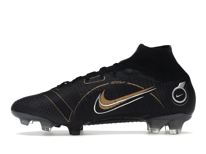Nike Mercurial Superfly 8 FG Black Metallic Silver Gold
