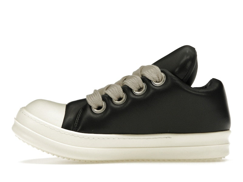 Rick Owens Jumbo Lace Padded Sneaks Low Black Milk