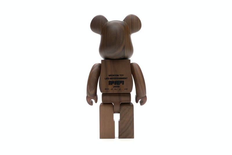 Bearbrick WORLD WIDE TOUR KAWS (Karimoku Wood) 400% Wood