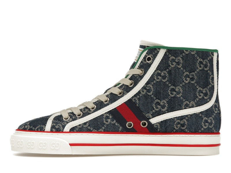 Gucci Tennis 1977 High Top Denim GG Print (Women's)