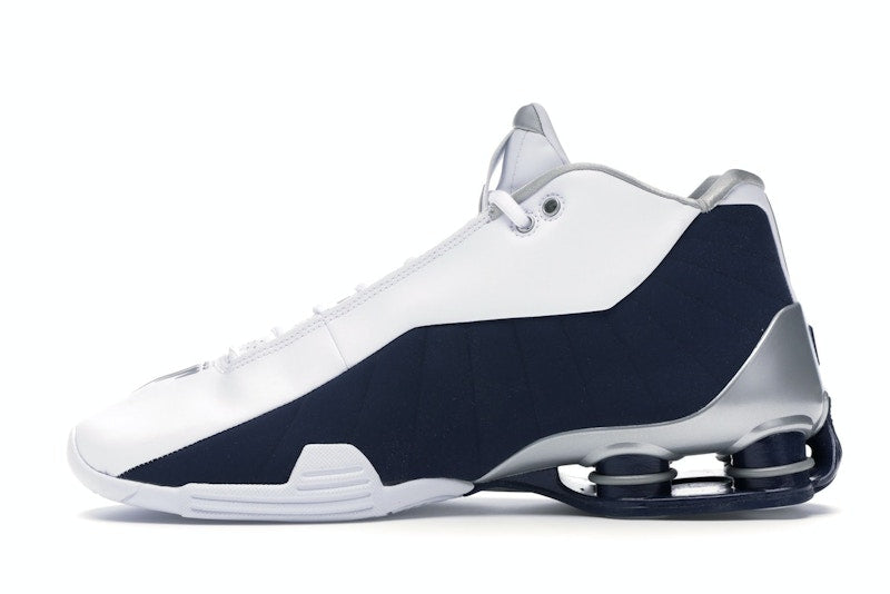 Nike Shox BB4 White Silver Navy
