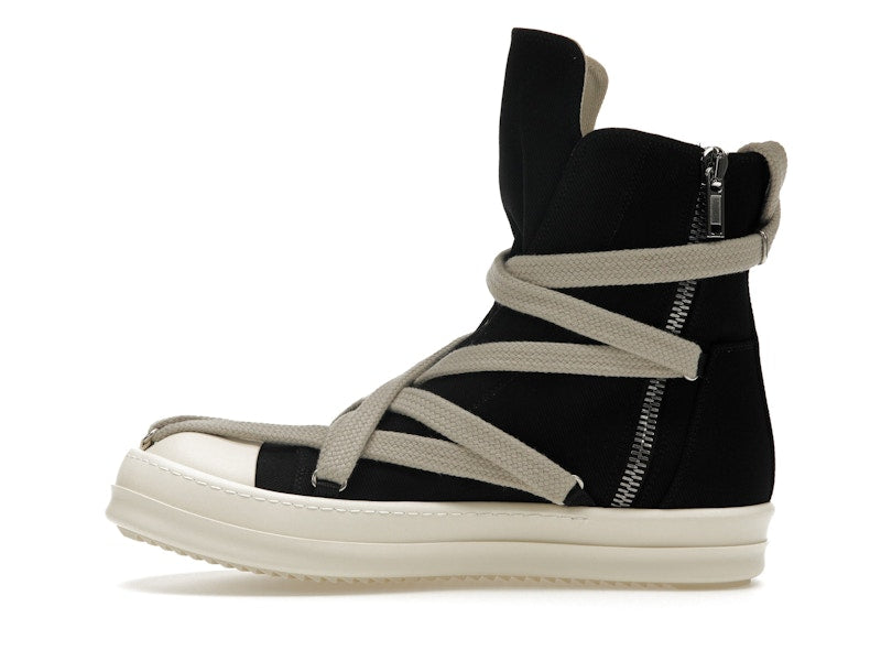 Rick Owens DRKSHDW Hexa High Black Pearl Milk Fat Lace