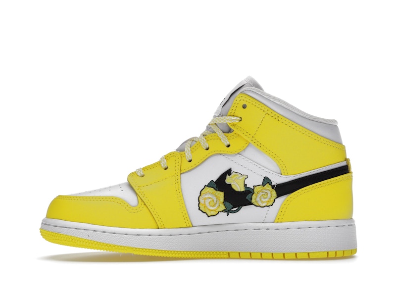 Jordan 1 Mid Dynamic Yellow Floral (GS)