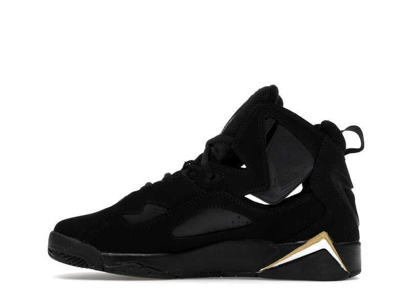 Jordan True Flight Black Metallic Gold White (GS)