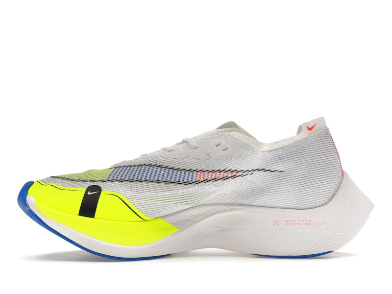 Nike ZoomX Vaporfly Next% 2 White Volt Racer Blue