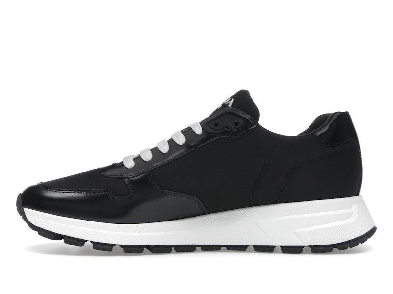Prada PRAX 01 Sneakers Re-Nylon Brushed Leather Black White