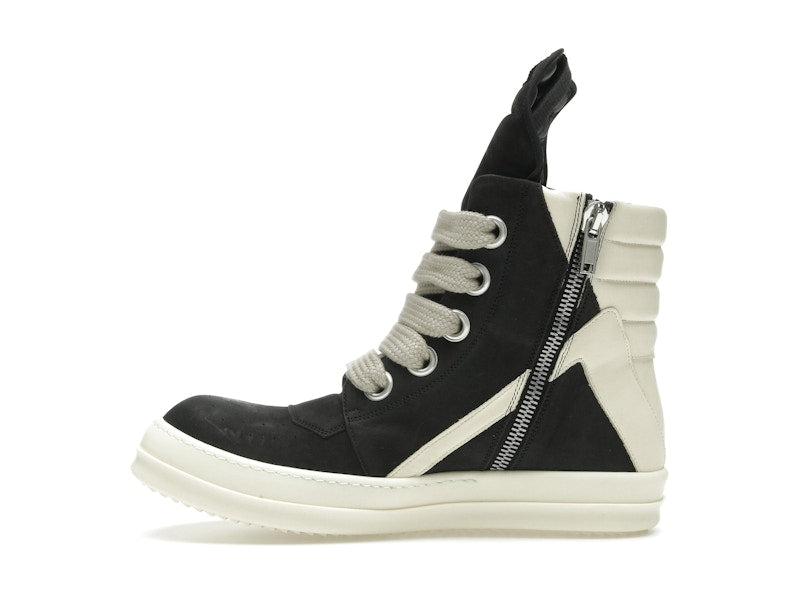 Rick Owens Geobasket Jumbo Lace High Black Milk