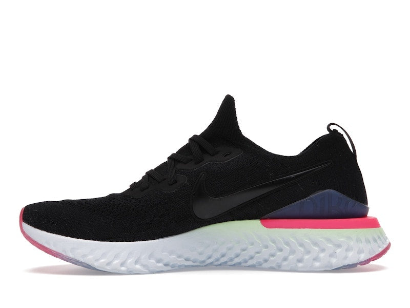 Nike Epic React Flyknit 2 Black Sapphire Hyper Pink