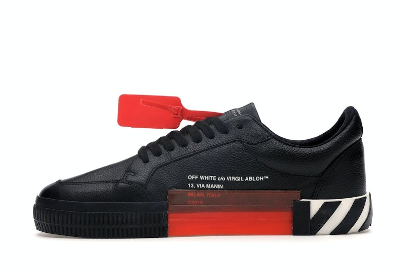 OFF-WHITE Vulc Low Black Leather FW19