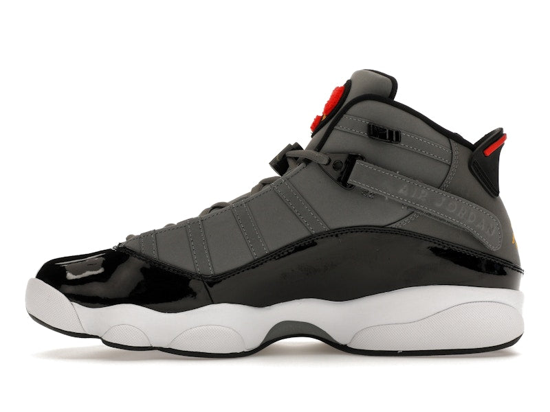 Jordan 6 Rings Smoke Grey Black Red Gold