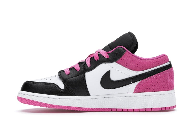 Jordan 1 Low Black Active Fuchsia (GS)