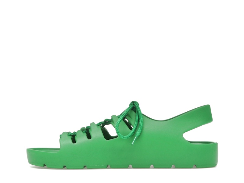Bottega Veneta Jelly Lace Up Sandal Green (Women's)