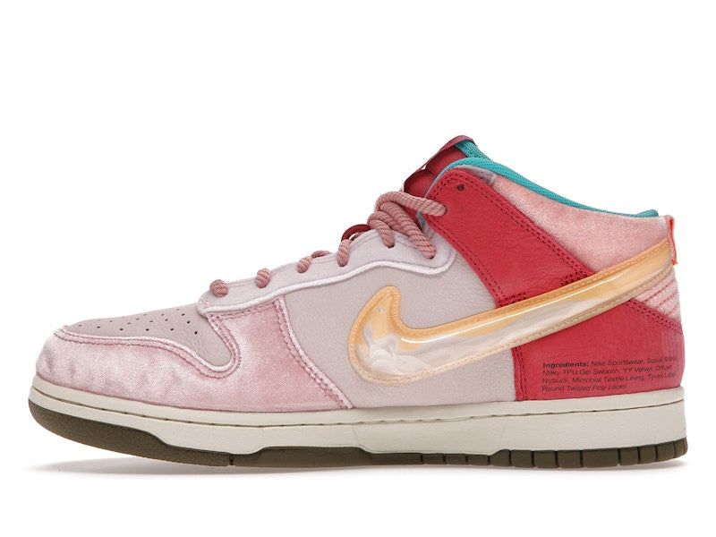 Nike Dunk Mid Social Status Free Lunch Strawberry Milk