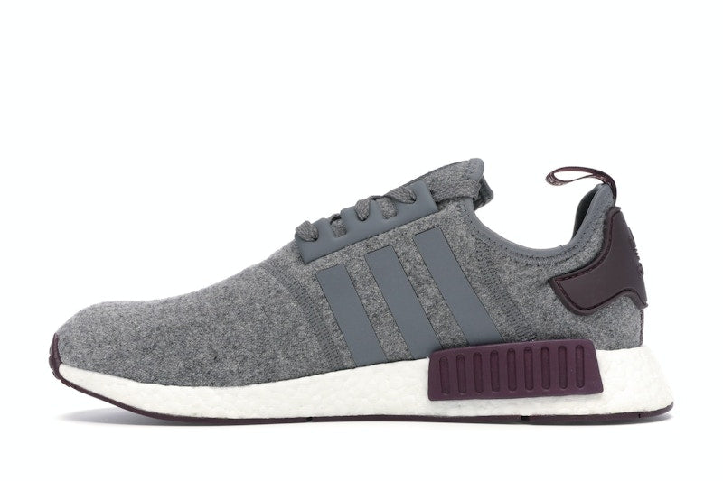 adidas NMD R1 Wool Grey Four Maroon