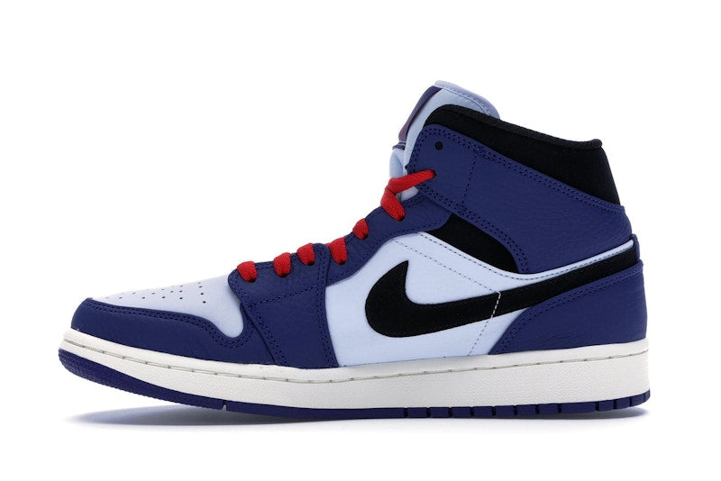 Jordan 1 Mid Deep Royal Blue Black
