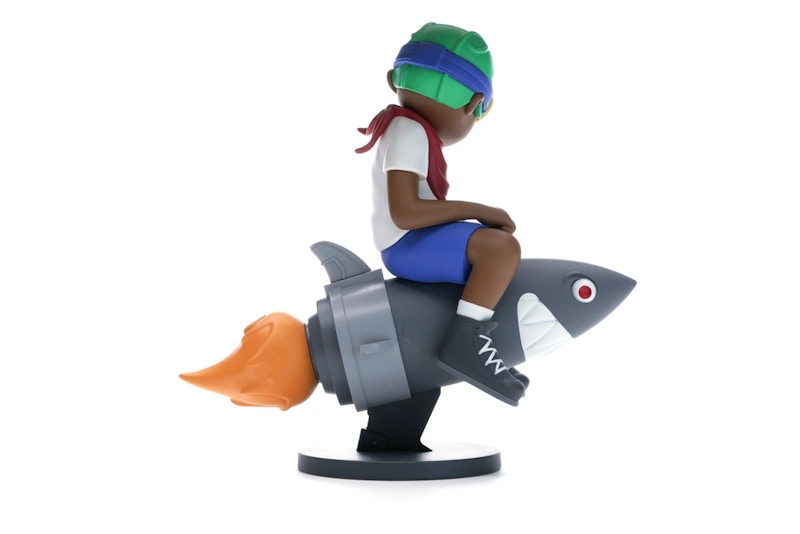 Hebru Brantley x Billionaire Boys Club x Bait Beyond The Beyond Fly Boy Figure 9 Inches White/Multi