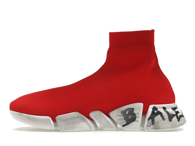 Balenciaga Speed 2.0 Graffiti Red White
