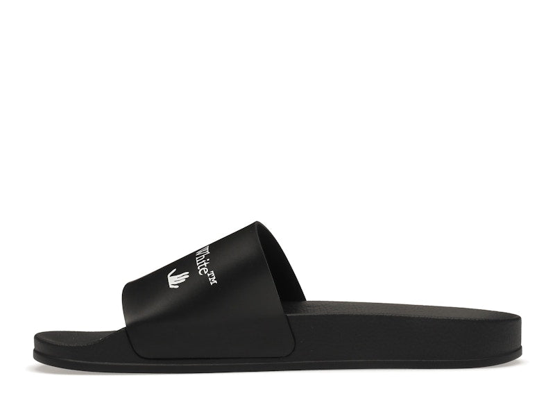 OFF-WHITE Drowning Man Logo Slides Black White FW21