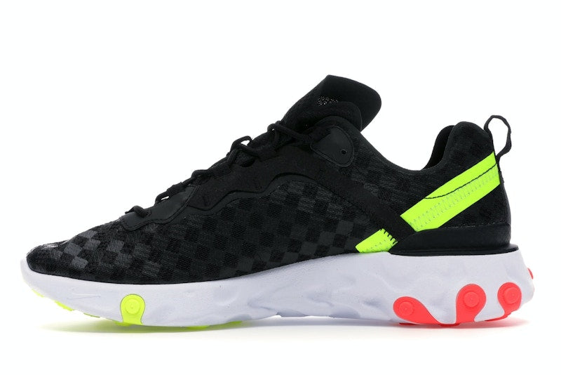 Nike React Element 55 Black Crimson Volt