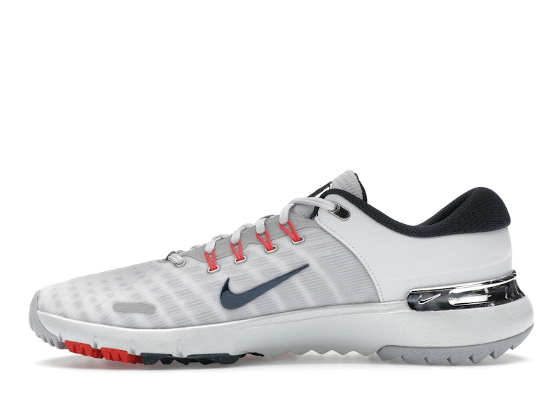Nike Free Golf Pure Platinum Light Crimson Wolf Grey Armory Navy