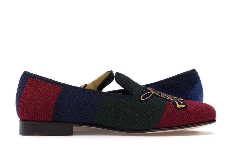 Ralph Lauren Formal Slipper Palace Engineered Equestrian Print