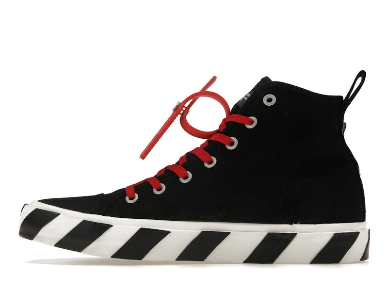 OFF-WHITE Vulcanized Hi Black Red Canvas