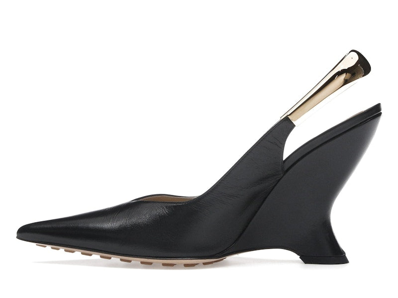 Bottega Veneta Punta Pointed-Toe Slingback Pumps Black (Women's)