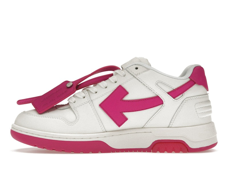 OFF-WHITE Out Of Office Calf Leather White Fuchsia (Women's)