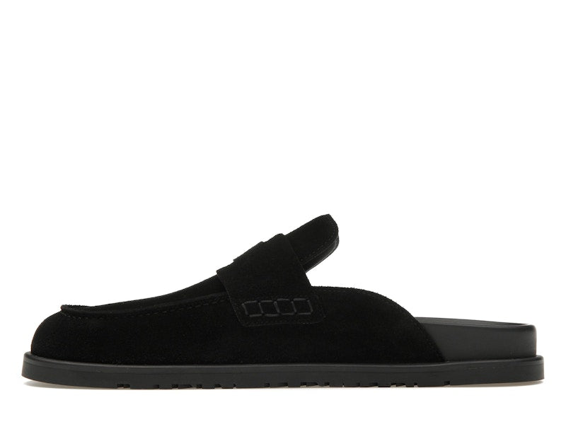 Hermes Go Mule Noir Suede Calkfskin (Men's)