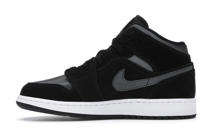 Jordan 1 Mid White Black Grey (GS)