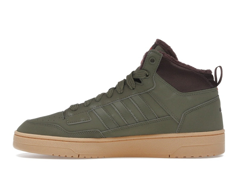 adidas Rapid Court Mid Winterized Olive Strata Shadow Brown Gum