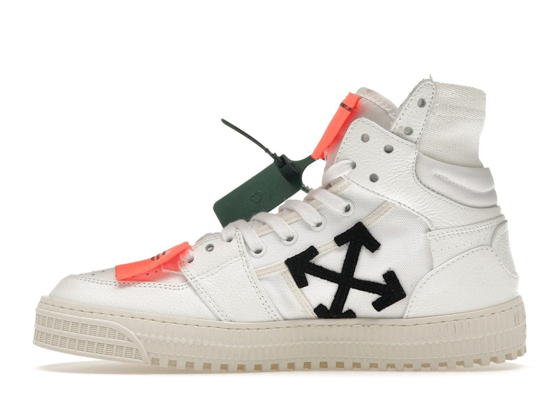 OFF-WHITE Off Court 3.0 Leather White White Orange (Bold Medial Logo)