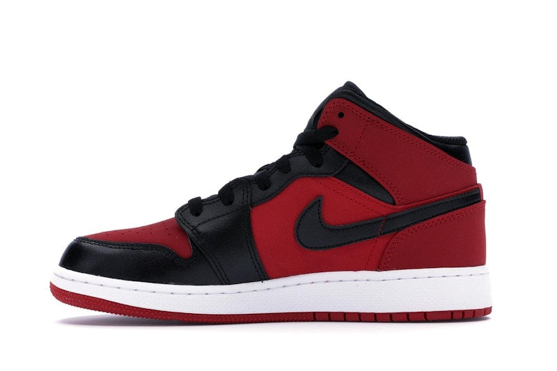 Jordan 1 Mid Gym Red Black (GS)
