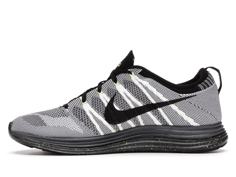Nike Flyknit Lunar1+ White Black Volt