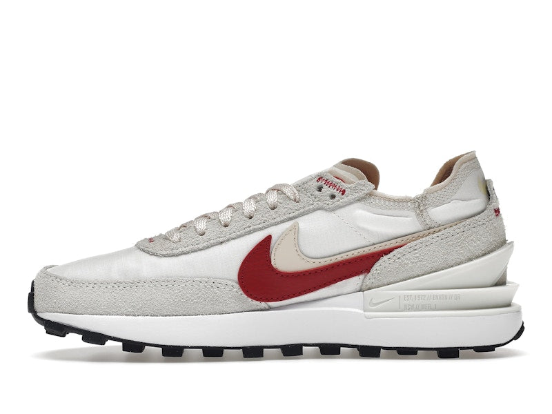 Nike Waffle One SE Sail Pearl White Black Gym Red (Women's)