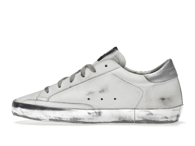 Golden Goose Super-Star White Silver Sparkle (Women's)